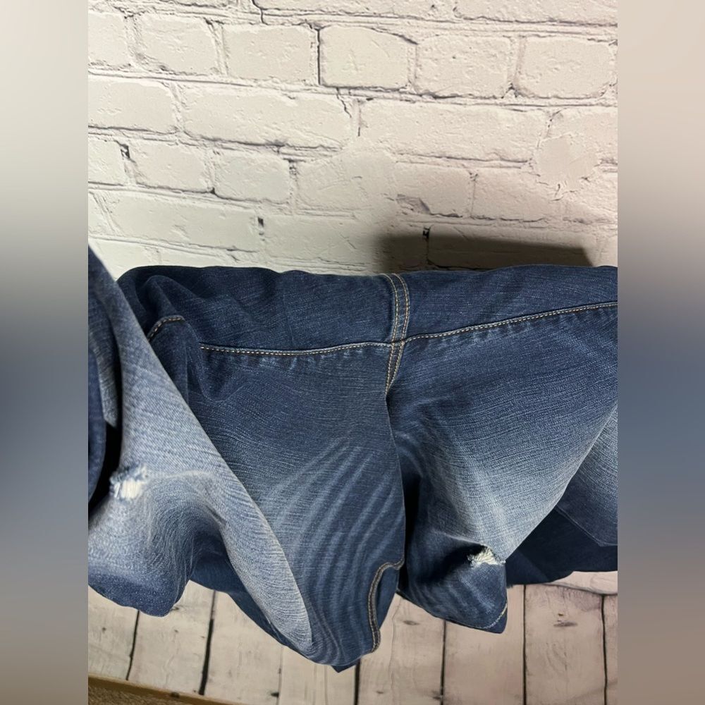 Torrid Plus-Size Crop Boyfriend Straight Vintage Stretch Mid-Rise Jean size 20R - Picture 8 of 9